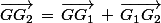 \vec{GG_2}\,=\,\vec{GG_1}\,+\,\vec{G_1G_2}