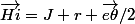 \vec{Hi}=J r \vec{e\theta}/2