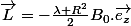\vec{L}=-\frac{\lambda R^2}{2}B_0.\vec{e_z}