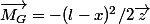 \vec{M_{G}}=-(l-x)^{2}/2\vec{z}