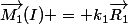 \vec{M_1}(I) = k_1\vec{R_1}