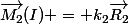 \vec{M_2}(I) = k_2\vec{R_2}