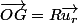\vec{OG}=R\vec{u_r}