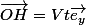 \vec{OH}=Vt\vec{e_y}