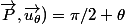 \vec{P},\vec{u_\theta})=\pi/2+\theta