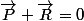 \vec{P}+\vec{R}=0