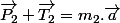 \vec{P_2}+\vec{T_2}=m_2.\vec{a}