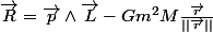 \vec{R}=\vec{p}\wedge\vec{L}-Gm^{2}M\frac{\vec{r}}{||\vec{r}||}