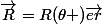 \vec{R}=R(\theta )\vec{er}