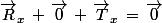 \vec{R}_x\,+\,\vec{0}\,+\,\vec{T}_x\,=\,\vec{0}