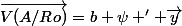 \vec{V(A/Ro)}=b \psi ' \vec{y}