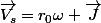 \vec{V_s}=r_0\omega \vec{J}