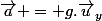 \vec{a} = g.\vec{u}_y