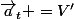 \vec{a}_{t} =V'