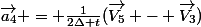 \vec{a_4} = \frac{1}{2\Delta t}(\vec{V_5} - \vec{V_3})