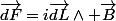 \vec{dF}=i\vec{dL}\wedge \vec{B}