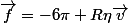 \vec{f}=-6\pi R\eta\vec{v}