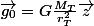 \vec{g_0}=G\frac{M_T}{r_T^2}\vec{z}
