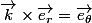\vec{k}\times\vec{e_r}=\vec{e_\theta}
