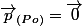 \vec{p}_{(Po)}=\vec{0}