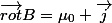 \vec{rot}B=\mu_0 \vec{j}