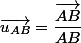 \vec{u_{AB}}=\dfrac{\vec{AB}}{AB}