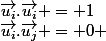 \vec{u_{i}}.\vec{u_{i}} = 1&nbsp;&nbsp;et&nbsp;&nbsp;\vec{u_{i}}.\vec{u_{j}} = 0 