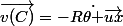 \vec{v(C)}=-R\dot{\theta }\vec{ux}