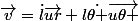 \vec{v}=\dot{l}\vec{ur}+l\dot{\theta }\vec{u\theta }