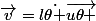 \vec{v}=l\dot{\theta }\vec{u\theta }