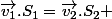 \vec{v_1}.S_1=\vec{v_2}.S_2 