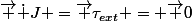 \vec {\dot J} =\vec \tau_{ext} = \vec 0