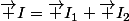 \vec {I}=\vec {I_1}+\vec {I_2}