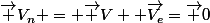 \vec {V_n} = \vec V +\vec{V_e}=\vec 0