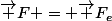 \vec F = \vec F_e