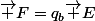 \vec F=q_b\vec E