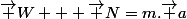 \vec W + \vec N=m.\vec a