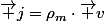 \vec j=\rho_m\cdot\vec v