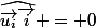 \widehat{\vec{u_{i}}\vec{i}} = 0