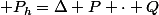 {\displaystyle P_{h}=\Delta P \cdot Q}