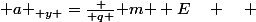 { a }_{ y }=\frac { q }{ m } E\quad \quad 