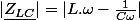 |\underline{Z_{LC}}|=|L.\omega-\frac{1}{C\omega}|