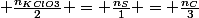  \frac{n_{KClO3}}{2} = \frac{n_S}{1} = \frac{n_C}{3}