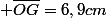  \overline{OG}=6,9cm