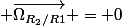 \overrightarrow{\Omega_{R_2/R1}} = 0
