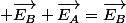  \overrightarrow{E_B}+\overrightarrow{E_A}=\overrightarrow{E_B}