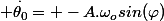  \overset{.}{\theta_0}= -A.\omega_{o}sin(\varphi)