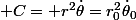  C= r^2\dot\theta=r_0^2\dot\theta_0
