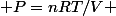  P=nRT/V 