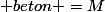Oy: R-P\; beton =M\; beton a\; voiture [1]